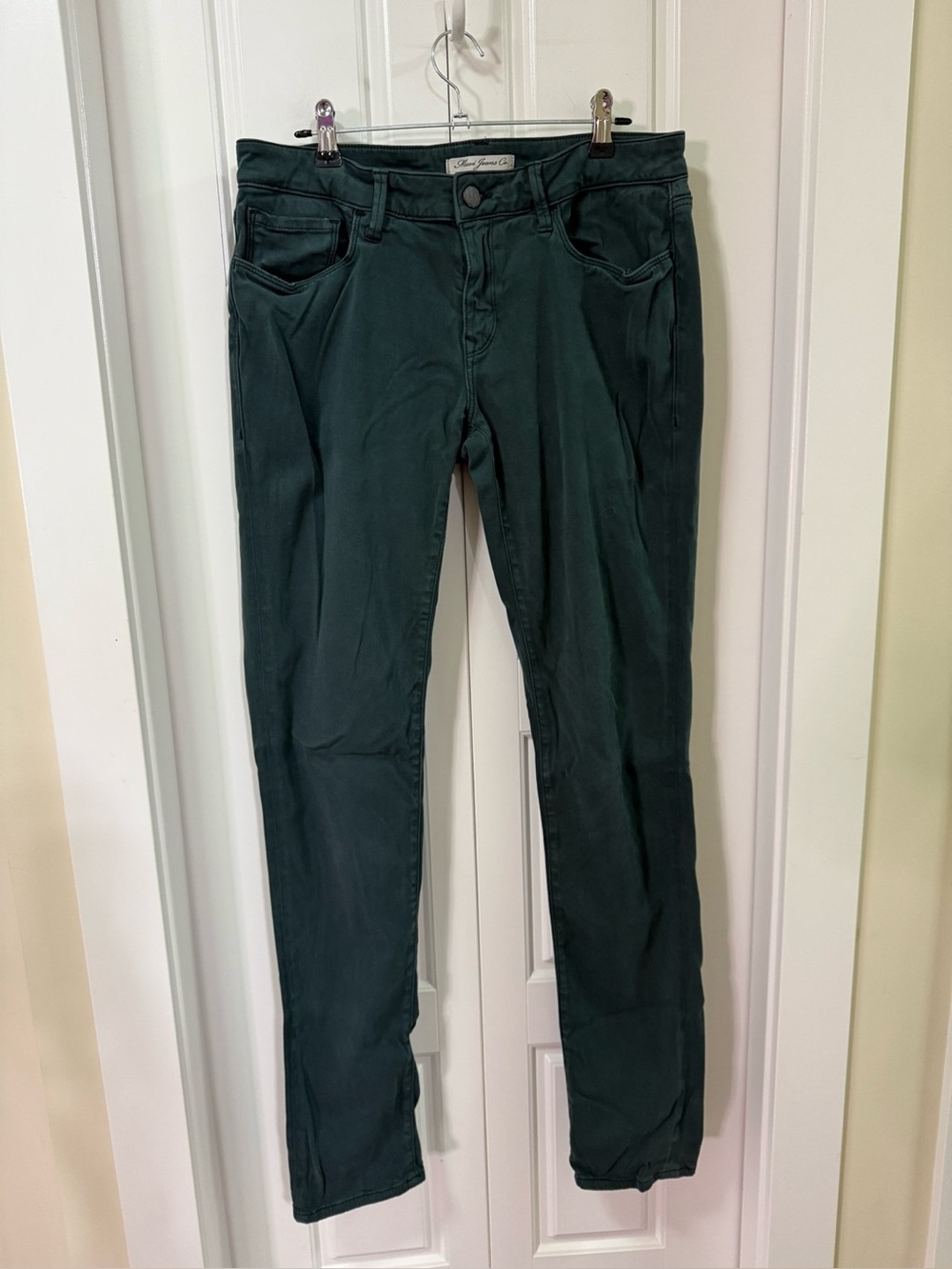 Mavi Alexa Super Skinny Jeans in Dark Emerald Green — Size 30/34